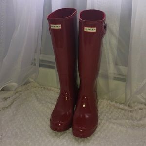 Red Hunter Boots